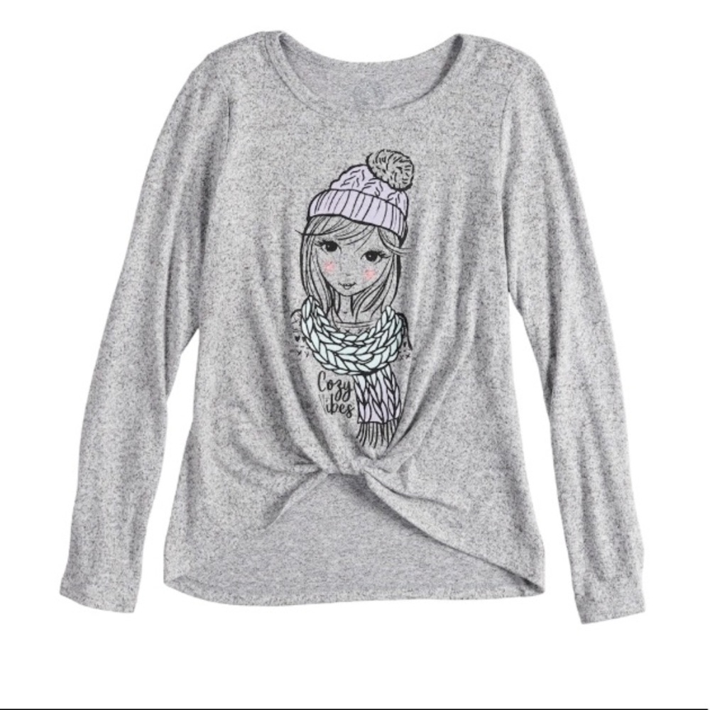 Grey graphic sweat shirt